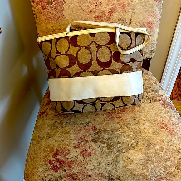 Coach | Bags | Coach Signature Pattern Tote | Poshmark